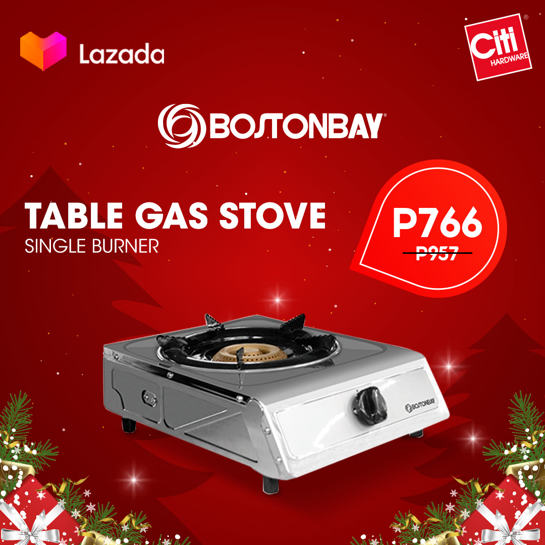 Boston Bay Single Burner Table Top Gas Stove Stainless Steel Lazada PH