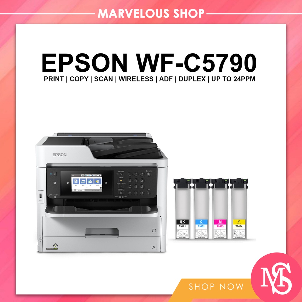 【ready Stock】 Epson Work Force Pro Wf C5790 Wi Fi Duplex All In One Inkjet Printer Lazada Ph 3299