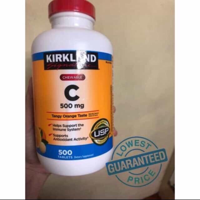 Kirkland Signature Chewable Vitamin C (500mg) 500 Tablets Lazada PH