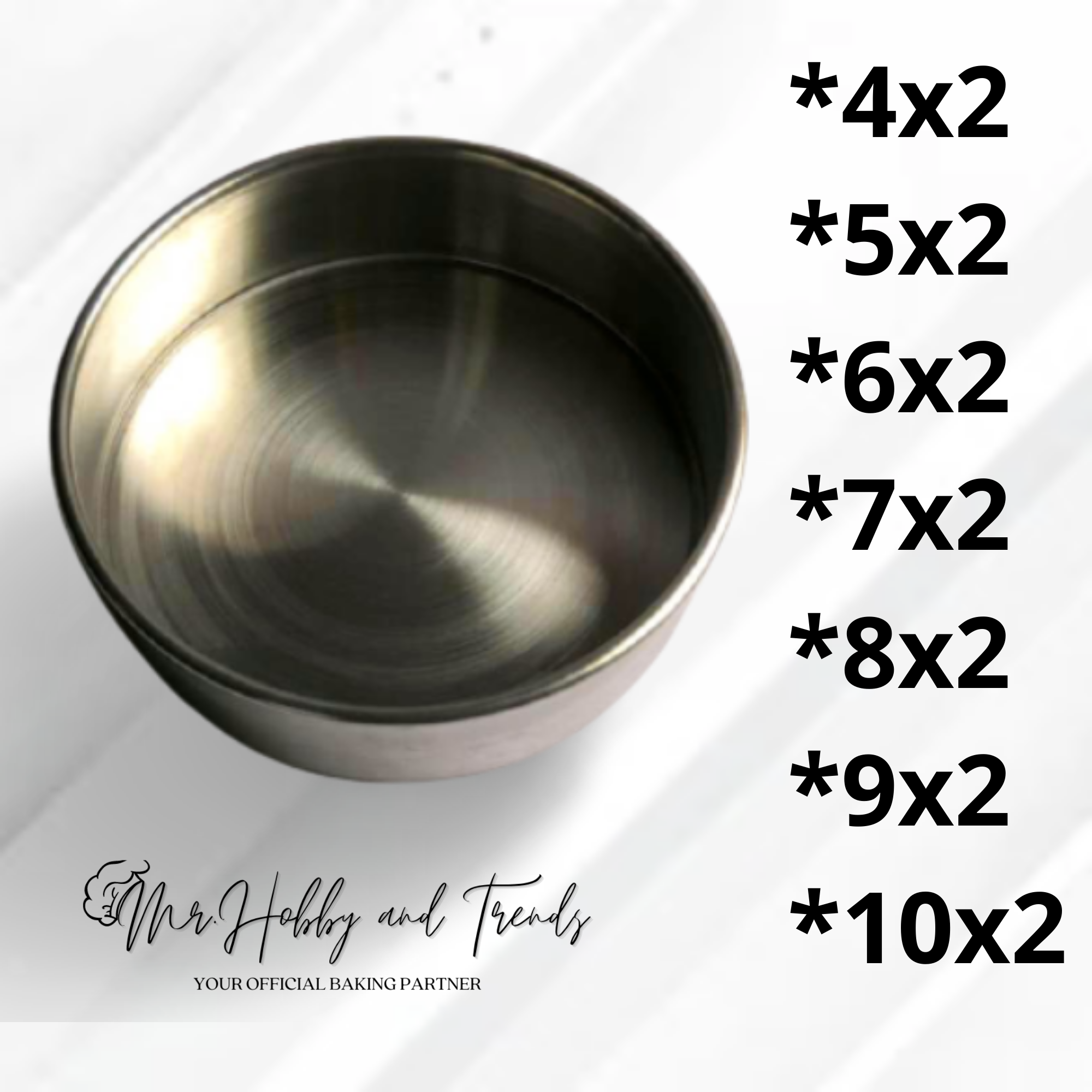 Baking Pan Cake Pan Round Pan 4x2 5x2 6x2 7x2 8x2 9x2 Set
