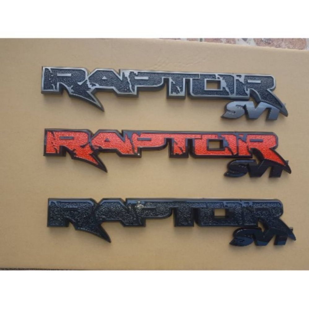 Raptor Rear Emblems for Ford Ranger Raptor (silver) | Lazada PH