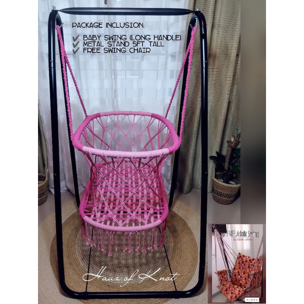 LARGE Baby Swing Set Ordinary Baby Duyan With Heavy Duty Metal Stand large-baby-swing-set-ordinary-baby-duyan-with-heavy-duty-metal-stand