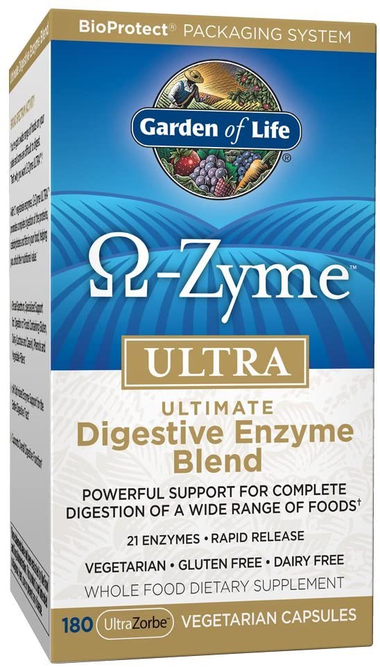 Garden of Life Vegetarian Digestive Supplement Omega Zyme Ultra