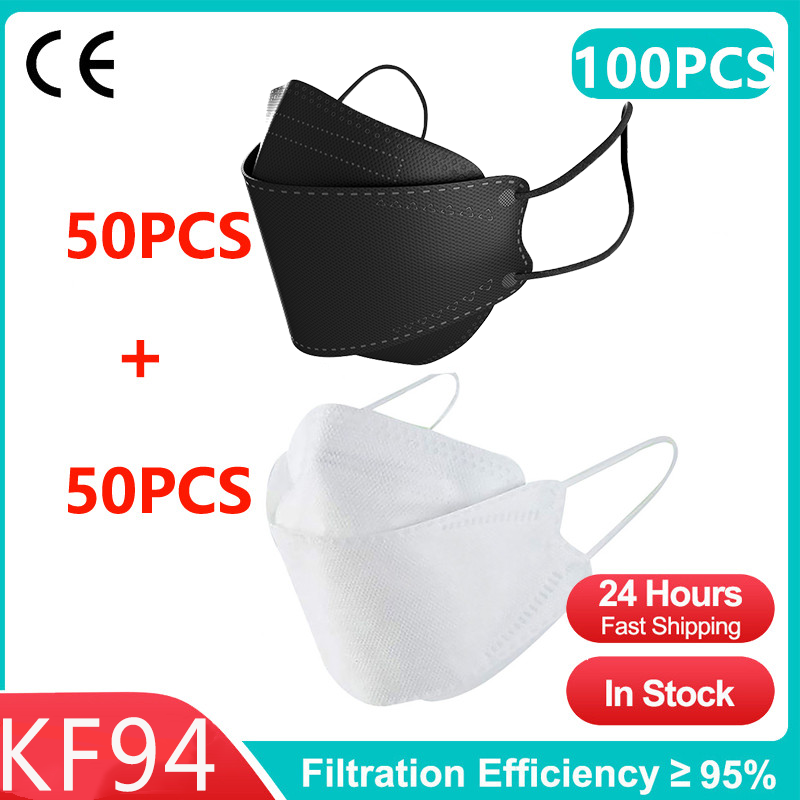 KF94 mask 50PCSBlack+50PCSwhite Combination can be freely selected