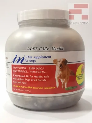 IN DIET Supplement for Dogs, 3 lbs 8 oz (3.5lbs) (1587g) (+/-728pcs) for healthy coat and skin (inDiet)