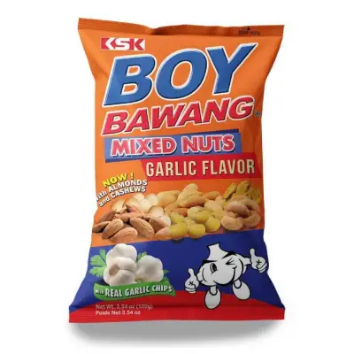 Boy Bawang MIXED Nuts Garlic Flavor (100g) - orange