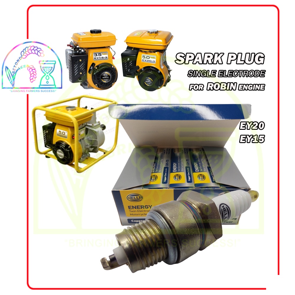 Robin Engine Plug Spark plug for Robin EY15 3.5hp EY20 5hp gasoline engine by Hella Made ...