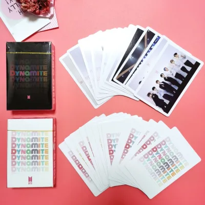 K-POP BTS pink Lomo cards Dynamite 54/pcs Collectible