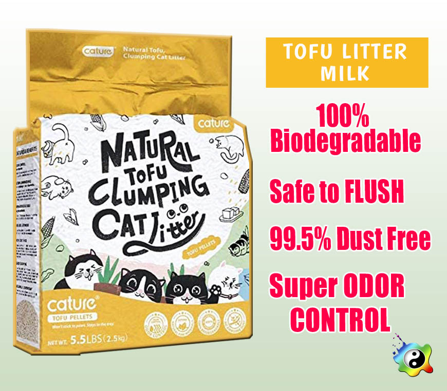 CATURE Natural TOFU Clumping CAT LITTER (MILK) 6L Lazada PH
