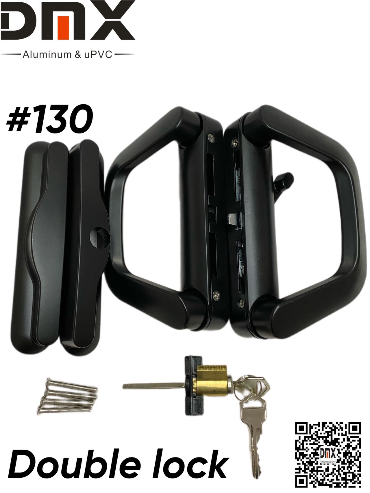 DMX DOUBLE LOCK FOR SLIDING DOOR (DOUBLE LATCH LOCKING MECHANISM) (130A