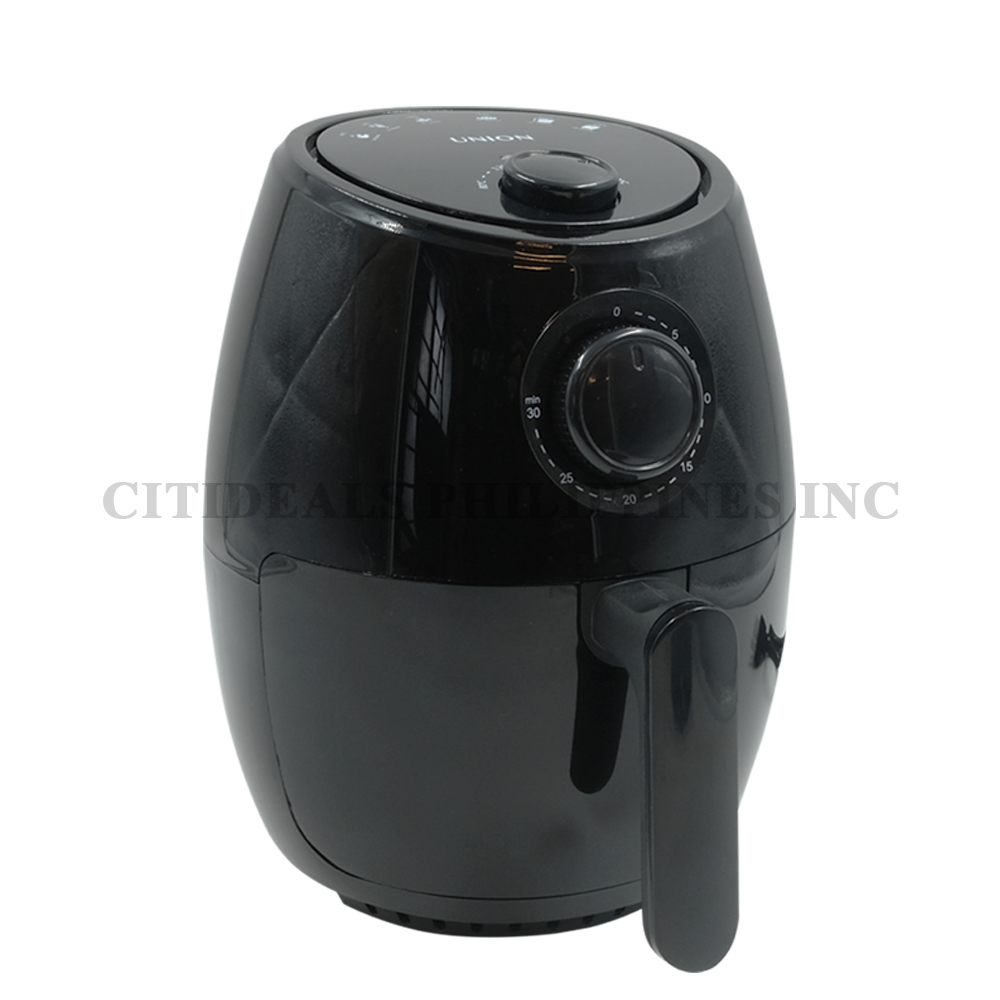 Air Fryer 2L – Small Airfryer 1000W with 30 Minute Timer, 80 - 200°C -  Black