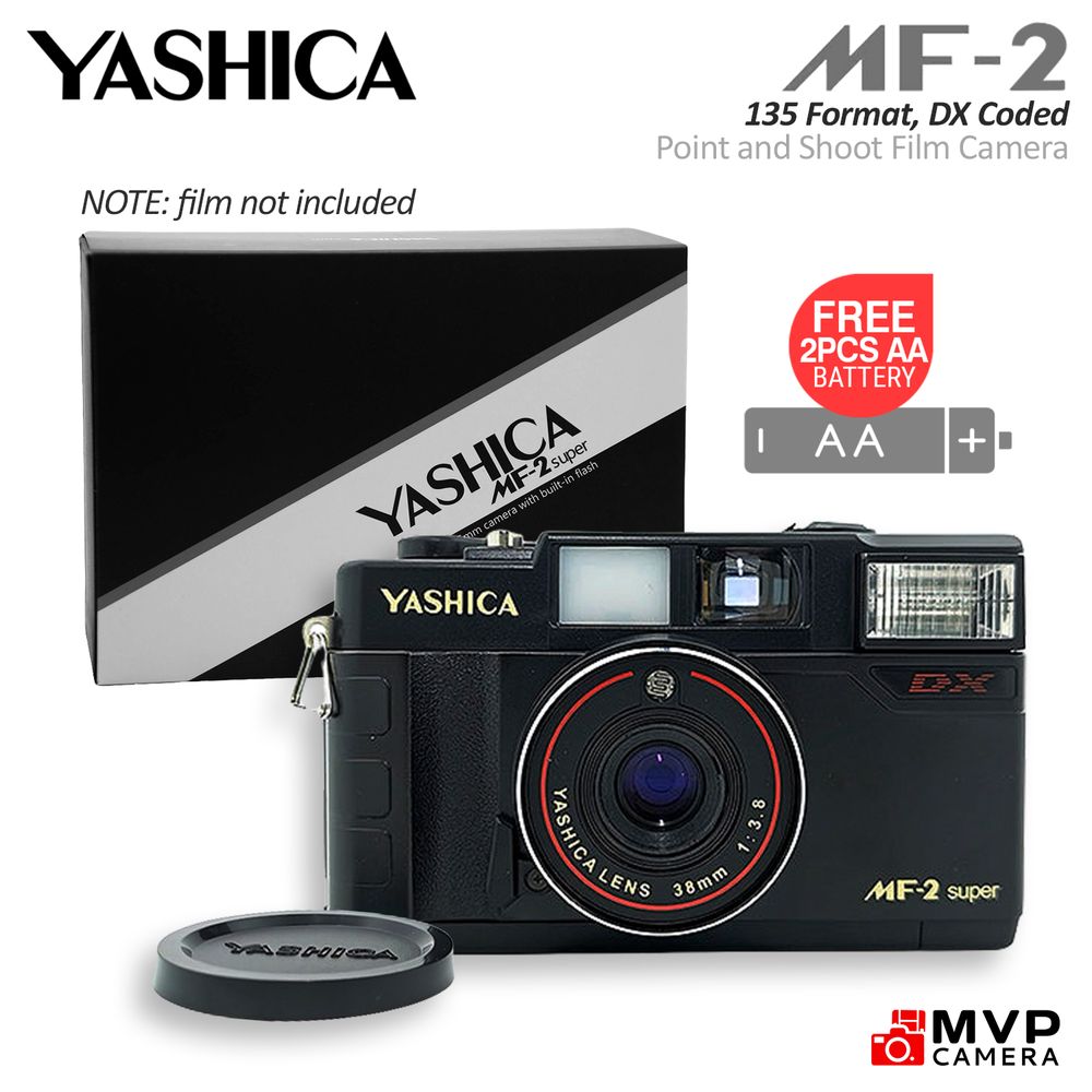 YASHICA MF-2 MF2 Super Reusable 135 35mm Film Analogue Camera MVP