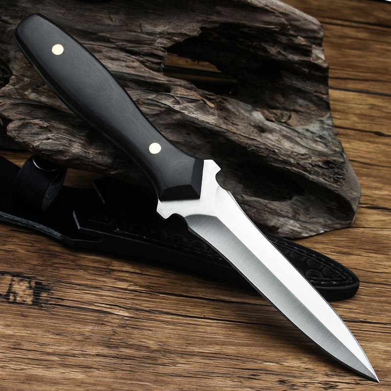 Knife selfdefense cold weapon straight knife blade wilderness survival