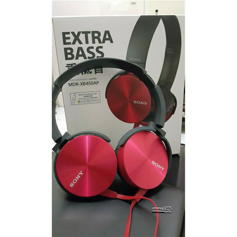 sony mdr-xb450ap extra bass headset headphone headphone with mic