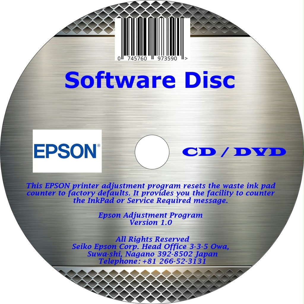 Epson L130 L220 L310 L360 L365 Adjustment Program Resetter Tool (USB