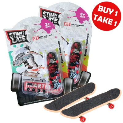 Stimulate Fingerboard Set Random Design Tech Deck Finger Mini Skate Board Buy 1 Take 1