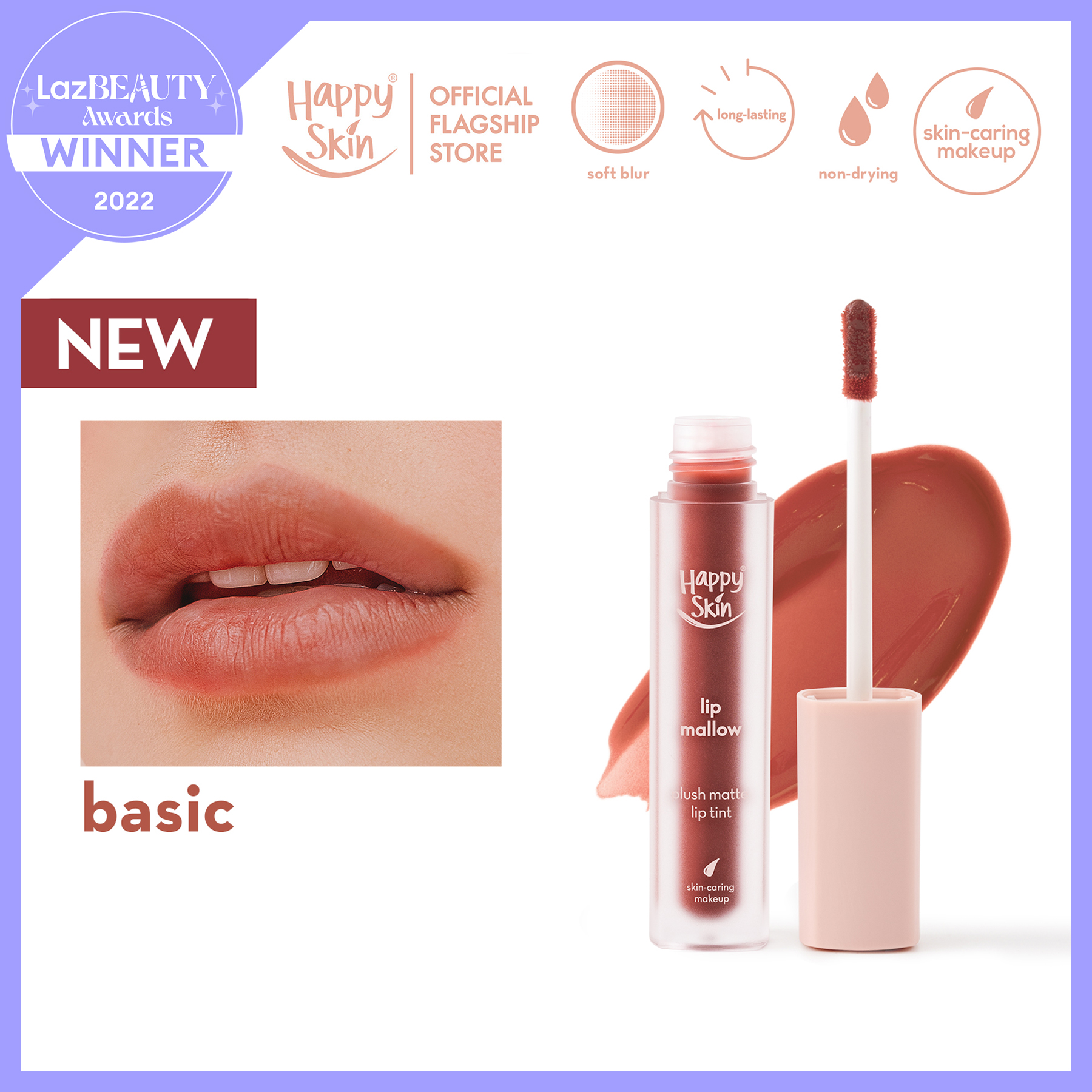 Happy Skin Lip Mallow Tint in Basic Lazada PH