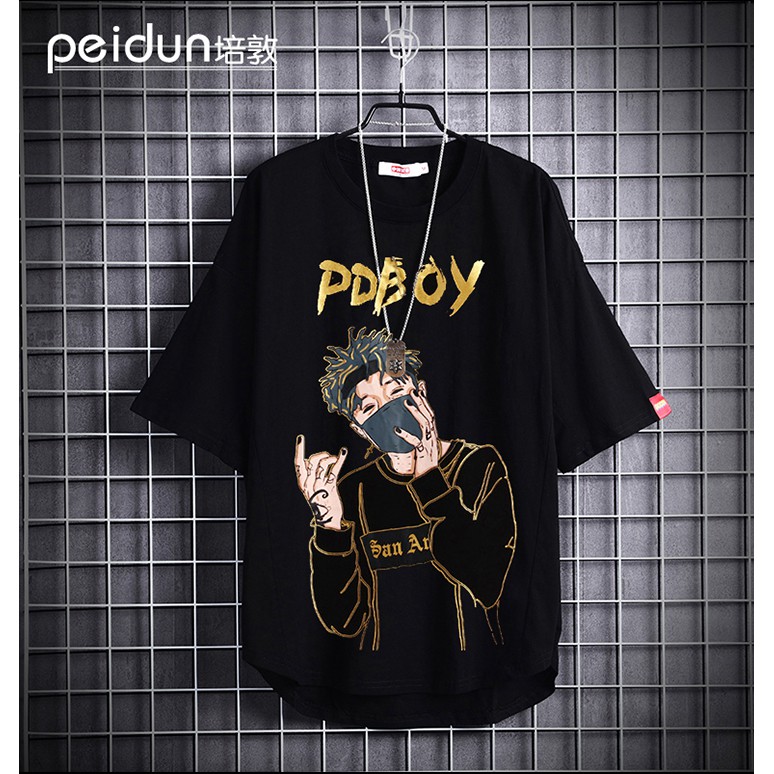 sleeve round neck oversized T-shirt 
