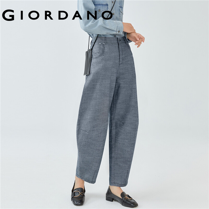 GIORDANO Women Pants Slant Pockets 