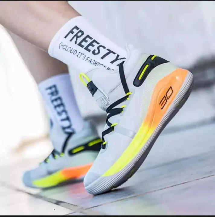 all white high top basketball shoes