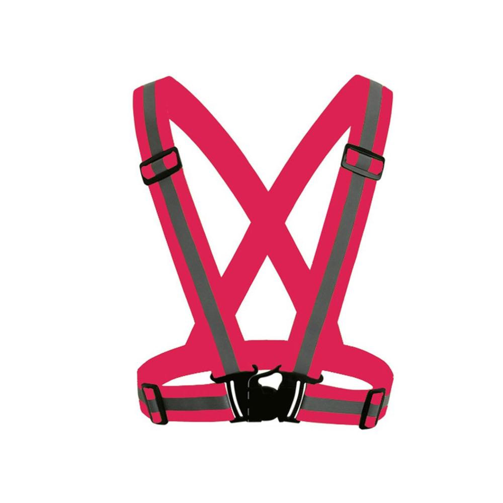 Highlight Reflective Straps Night Running Riding Clothing Vest Adjustable Safety Vest Elastic Band Universal