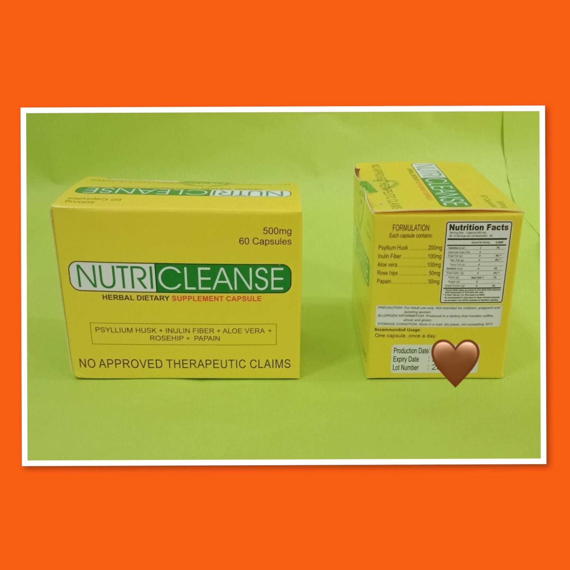 (10 CAPSULES) Nutricleanse Herbal Food Supplement Authentic Lazada PH