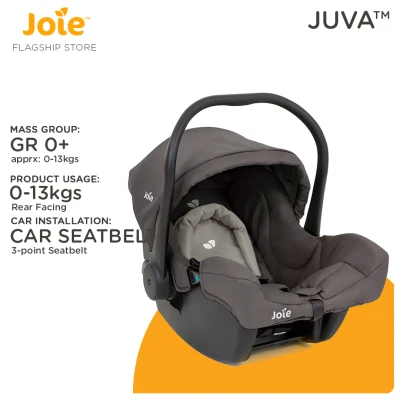 Joie Juva Infant Car Seat Group 0+ (for Newborn Babies up to 13kgs) - Black Ink