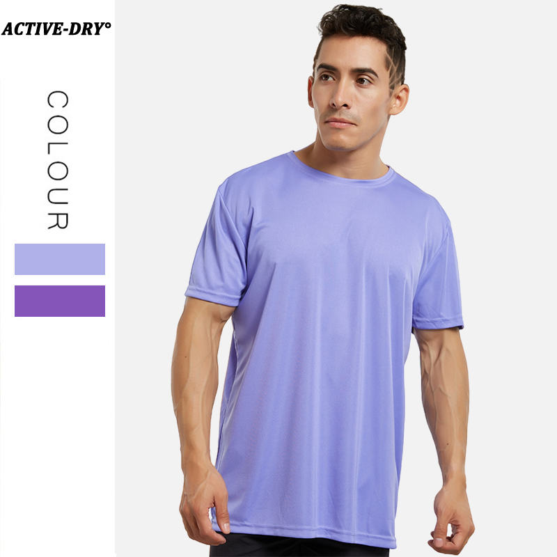 purple dri fit shirt