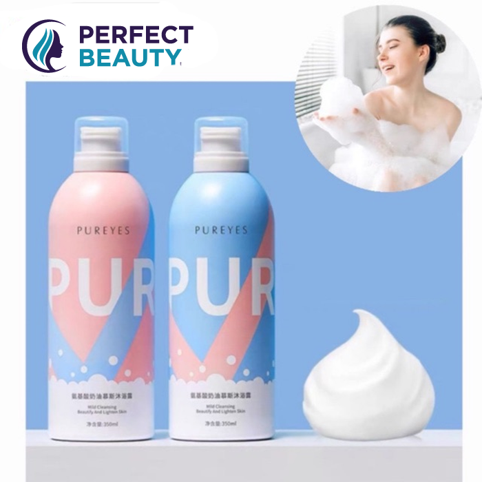 Authentic Pureyes Amino Acid Cream Mousse Shower Gel Whitening Perfume