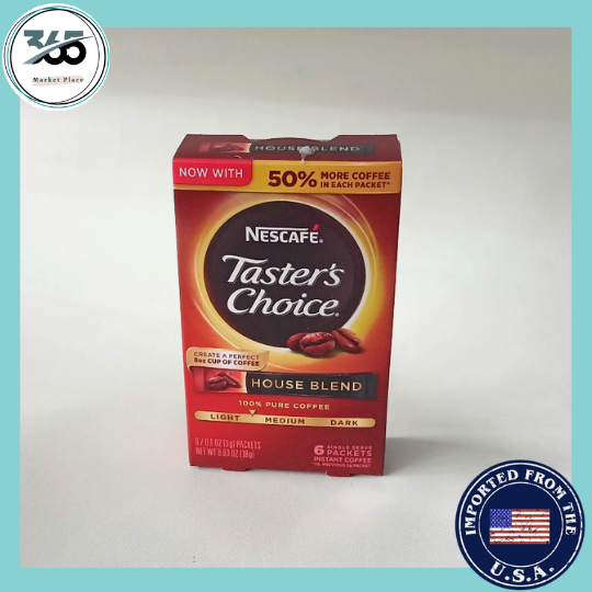 Nescafe Taster's Choice, House Blend/Decaf House Blend Coffee, Made in