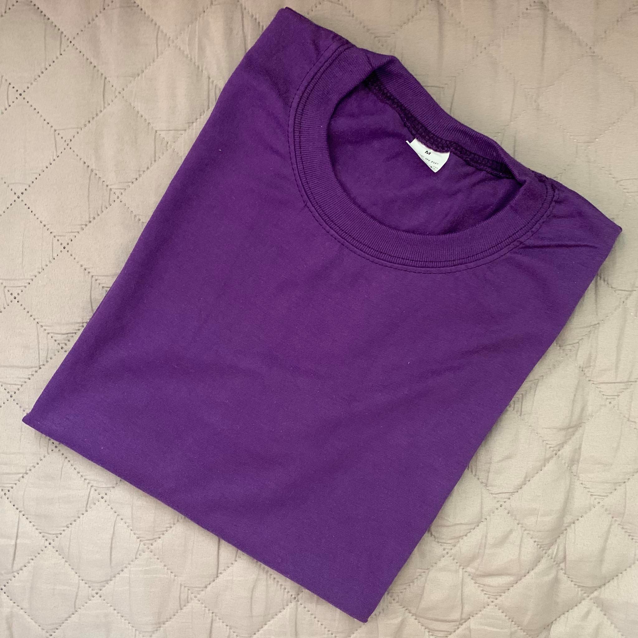 UBE VIOLET Plain Shirt Roundneck Tshirt 