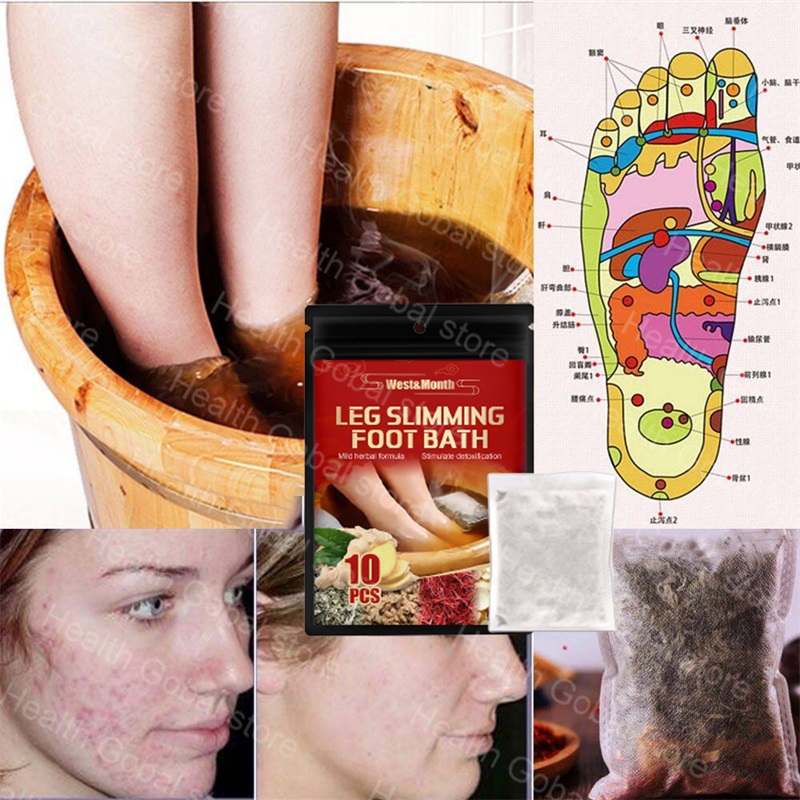 Herbal Foot Bath Bag Weight Loss Ginger Foot Soak Detox Improve Sleep