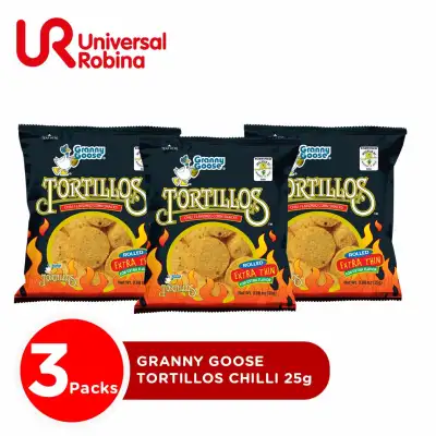 Granny Goose Tortillos Chili 25G - Pack Of 3