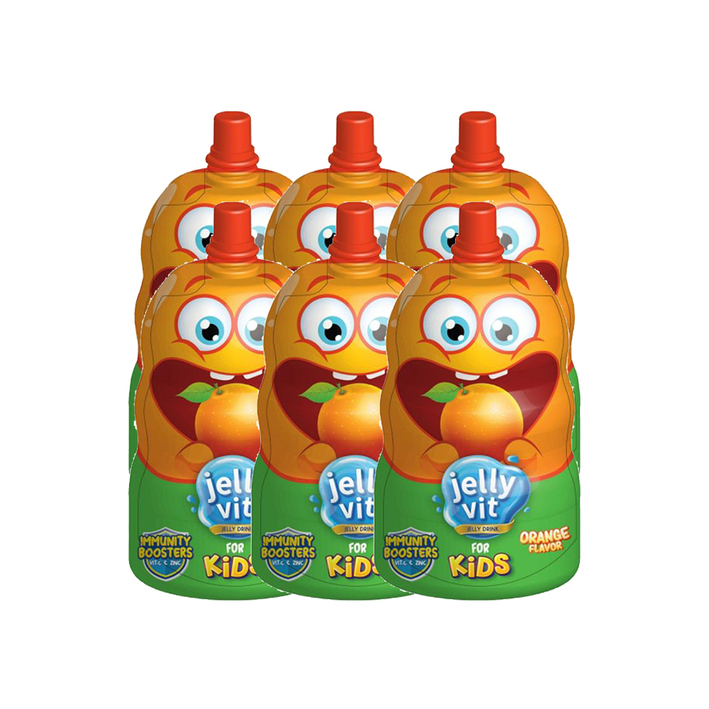 Jelly Vit Jelly Drink for Kids with Immunity Boosters Orange Flavor