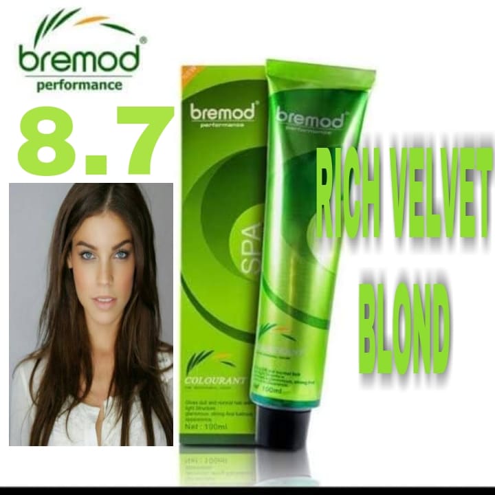 Bremod Performance SPA Hair Color ( 8.7 RICH VELVET BLOND ) 100 ML