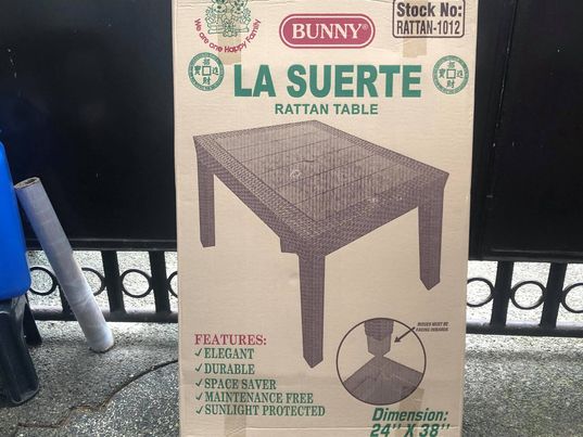 bunny rattan table