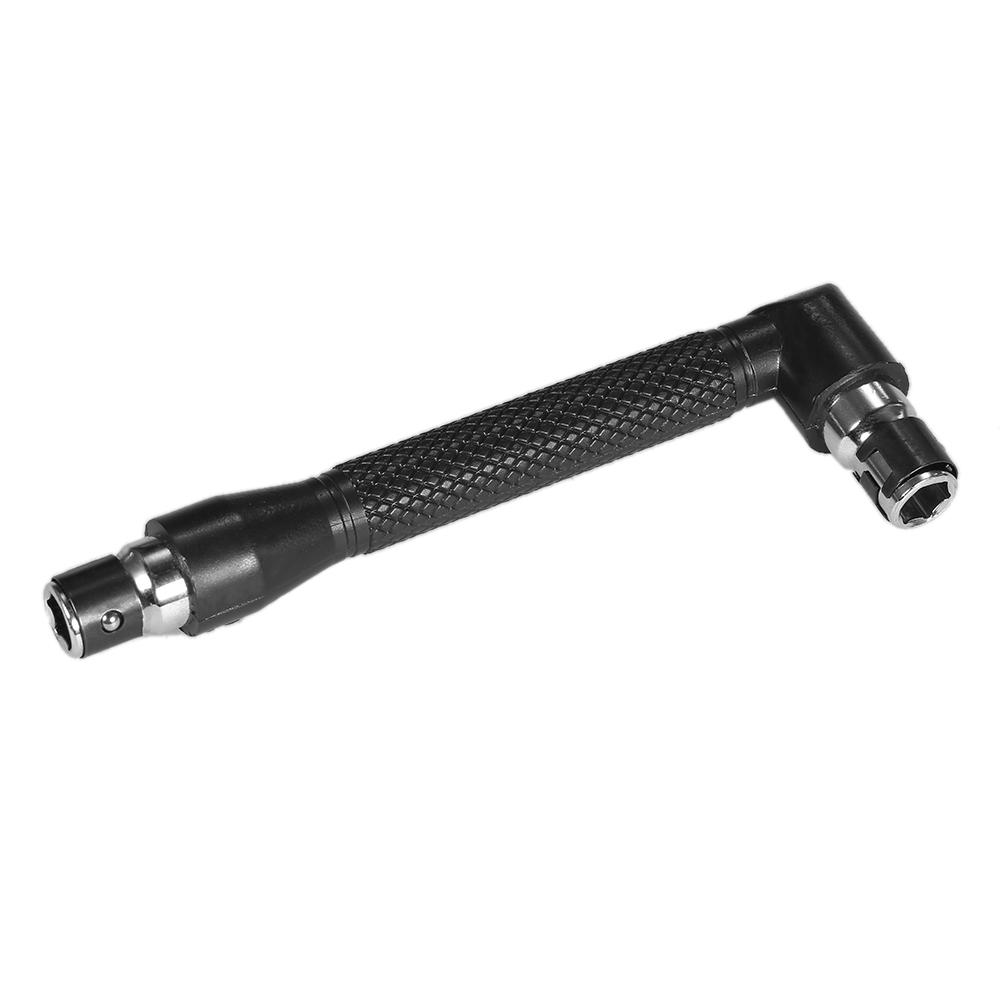 NANWEI L-shaped Angle Head Socket Wrench 1/4 In-ch Screwdriver Bits Holder Double-head Screwdriver