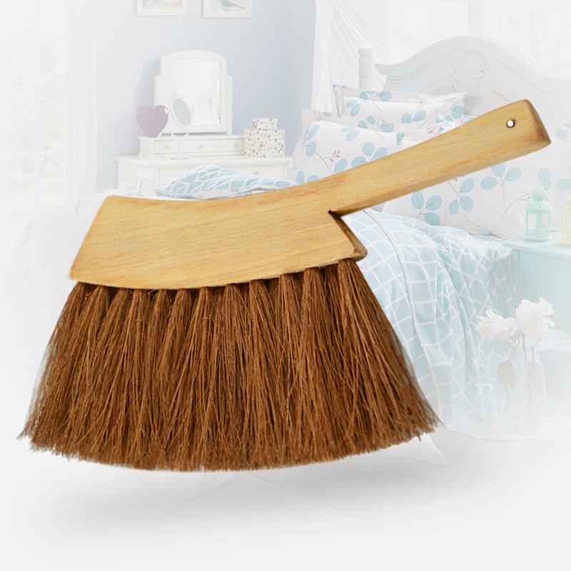 Handmade allmountain palm brush environmentfriendly soft wool bed brush bed sheet cleaning
