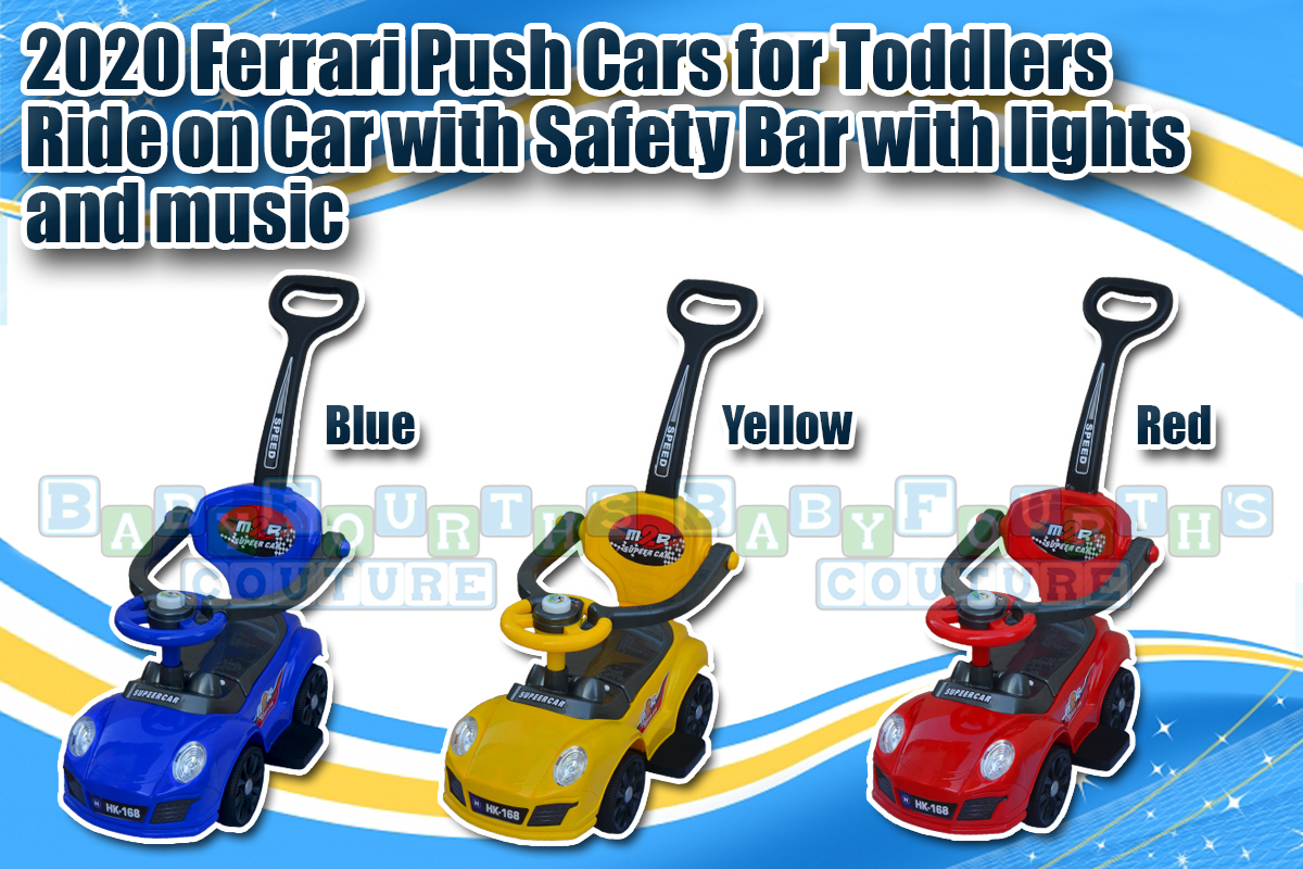 blue push car for toddlers