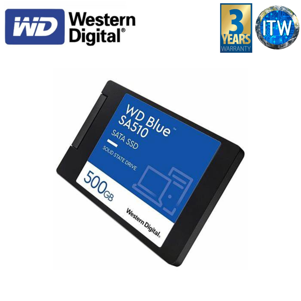 ITW  Western Digital Blue SA510 500GB SATA III 6Gbs, 2.5, 7mm