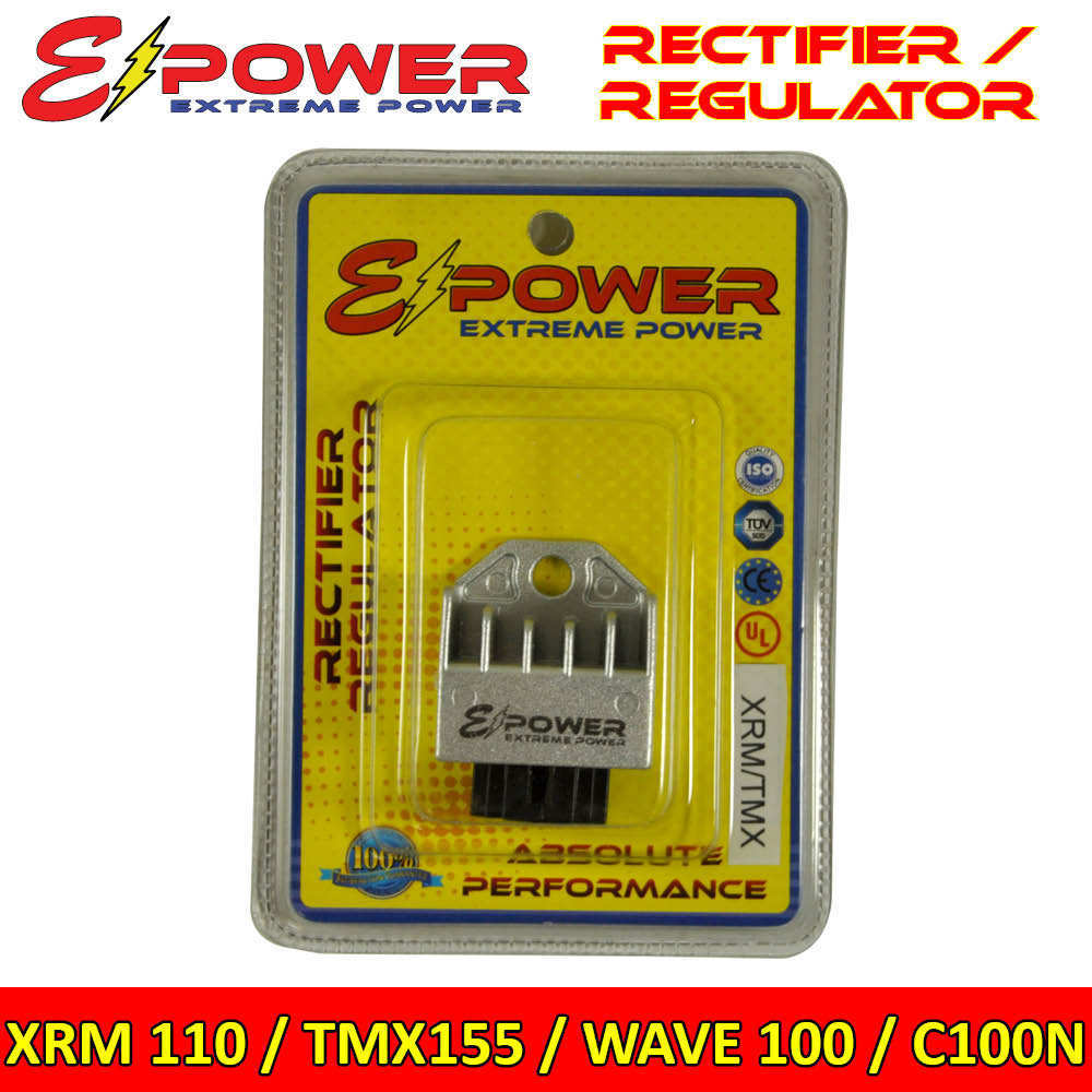 EPOWER Motorcycle Rectifier Regulator For XRM 110, TMX155, WAVE100