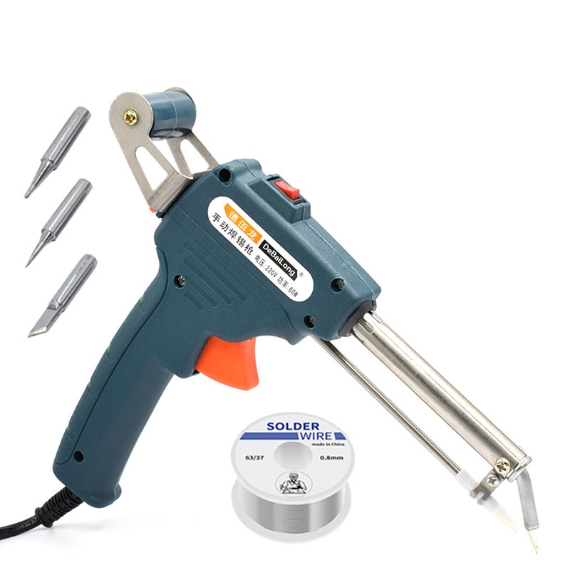 Automatic Solder Gun Kit Handheld Auto Feed Solder Iron Kit with