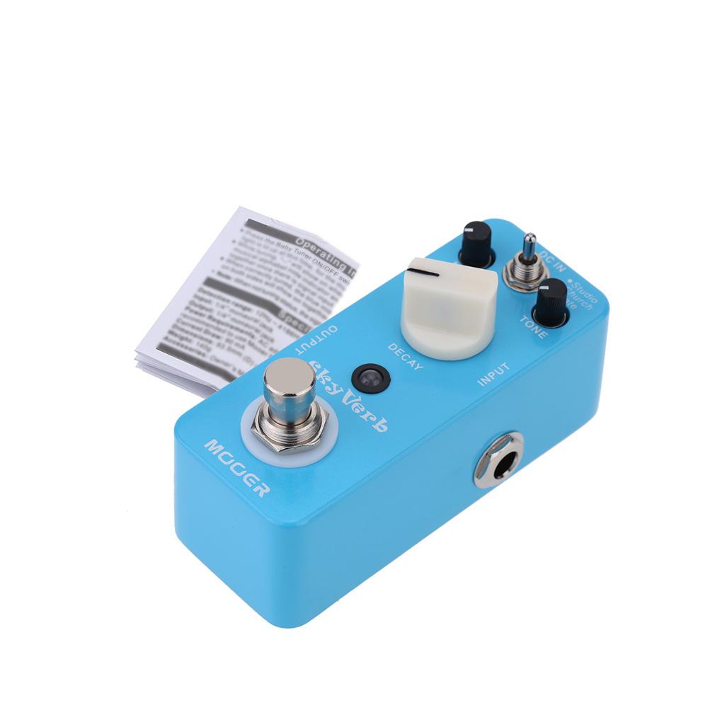 Mooer Sky Verb Micro Mini Reverb Effect Pedalสำหรับกีตาร์ไฟฟ้าทรูบายพาส ...