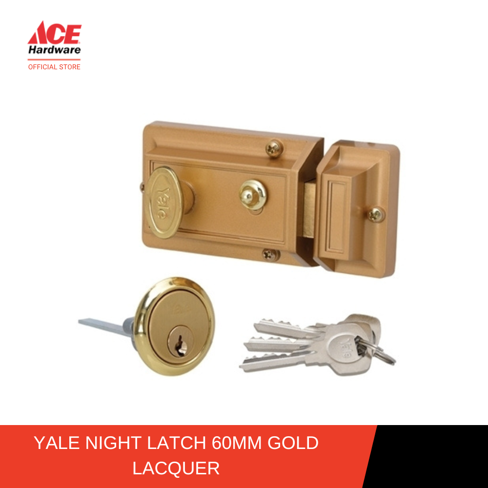 Yale Gold Lacquer Night Latch Rim Lock V78 GL Lazada PH