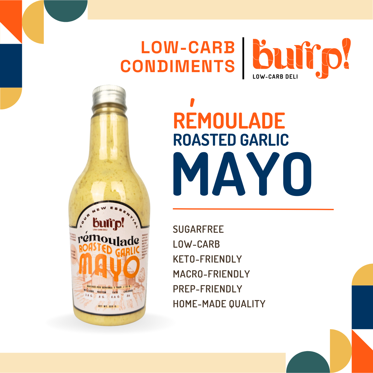 Burrp Condiment Remoulade Roasted Garlic Mayo Sugarfree Low Carb Keto ...