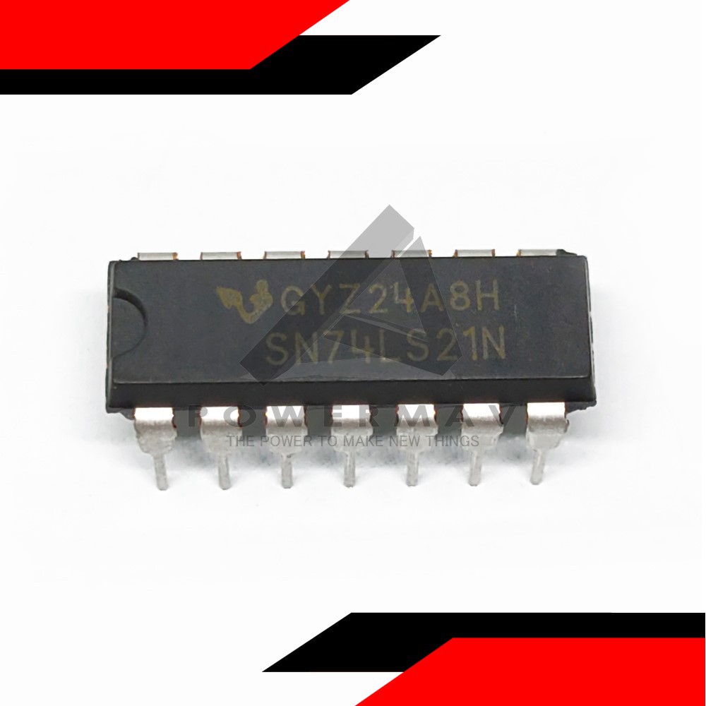 74ls21 dip ic 7421 sn74ls21n DUAL 4-INPUT AND GATE 7V TTL outputs Low ...