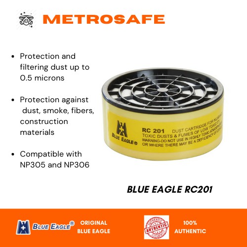 blue respirator cartridge