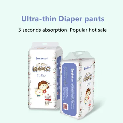 40pcs Baby diaper pants L,XL,XXL Unisex Ultra thin and dry Breathable diapers