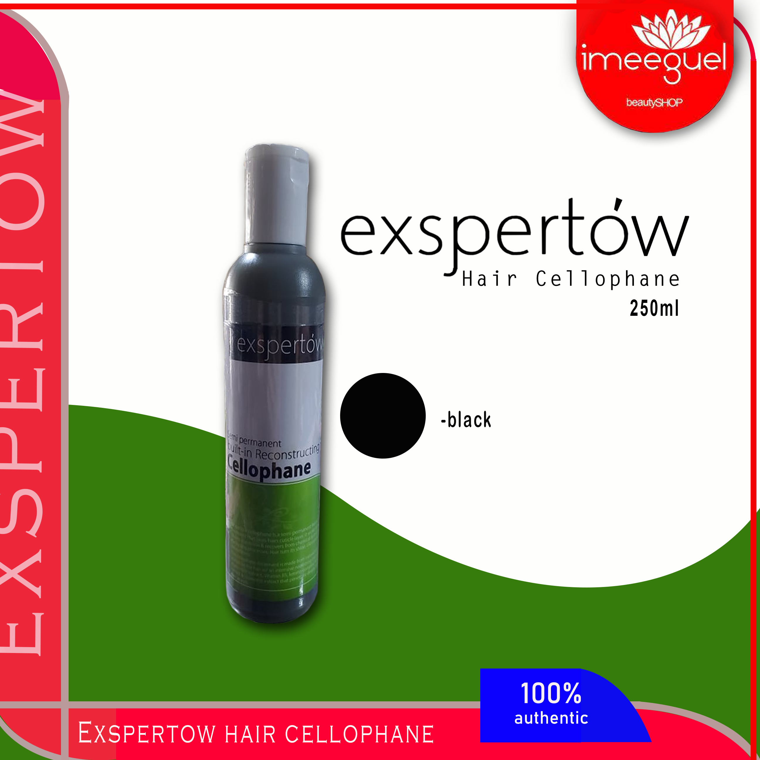 Exspertow Hair Cellophane BLACK 250ml Lazada PH