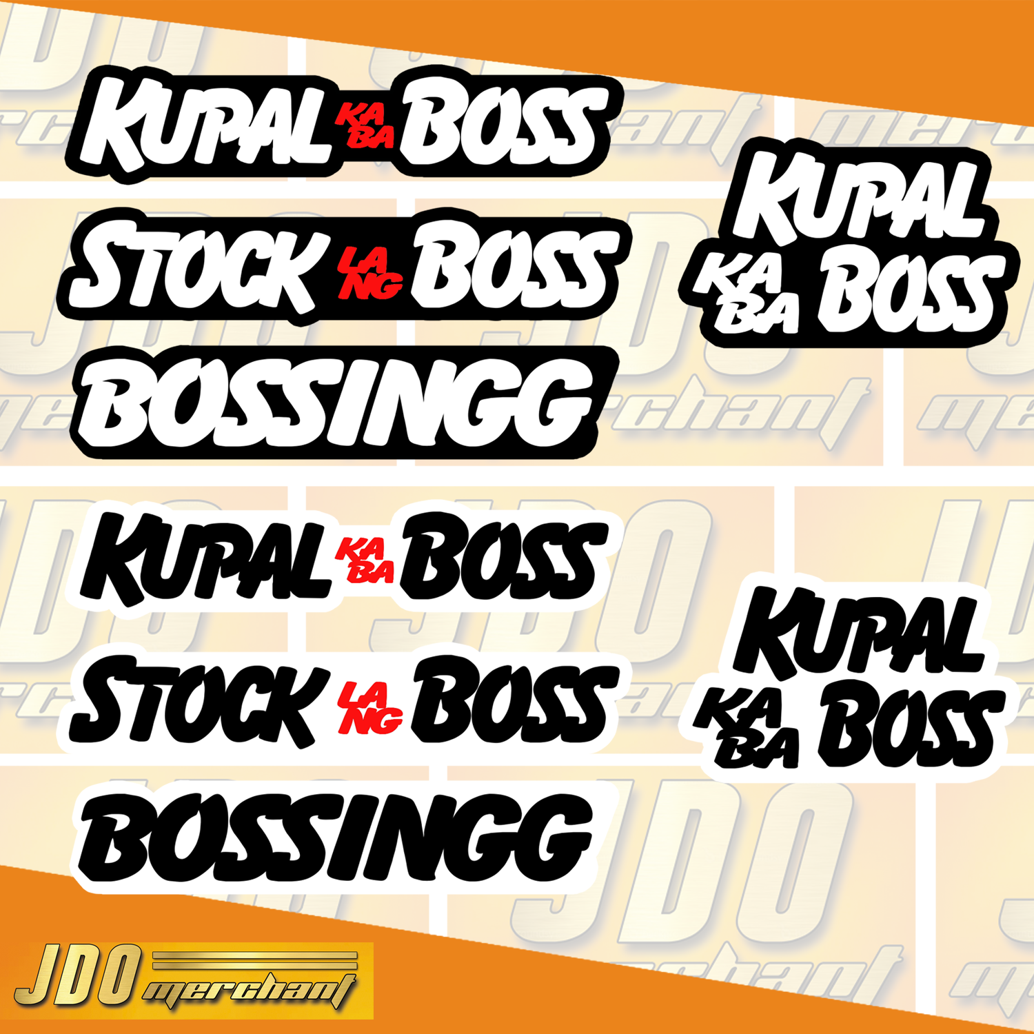 Motorcycle and Car Emblem ( kupal Kaba boss stock lang boss